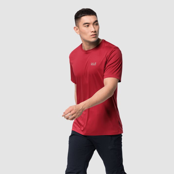 T-shirt Jack Wolfskin Tech Hombre Rojos Mexico-5624387